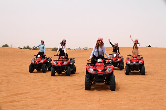 Dubai Morning Desert Safari with Quad Biking & More Activities - Hotel pickup, shared vehicles, and the time you really need