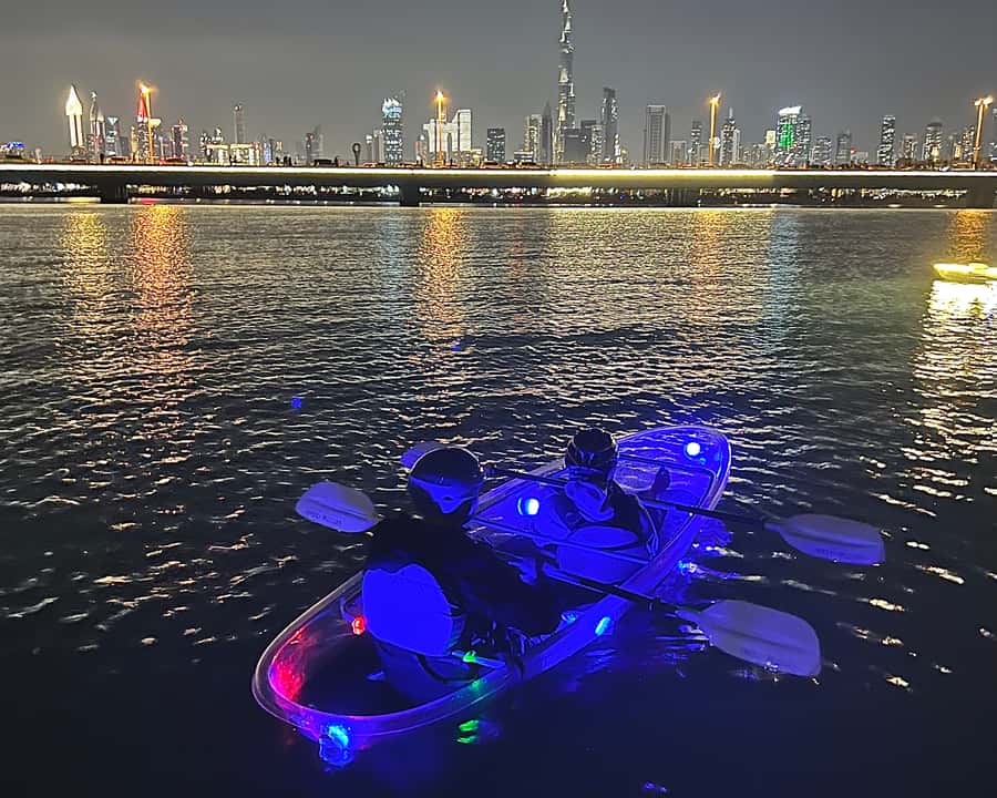 Dubai: Night Kayaking Tour - Arriving at Crystal Clear Watersports