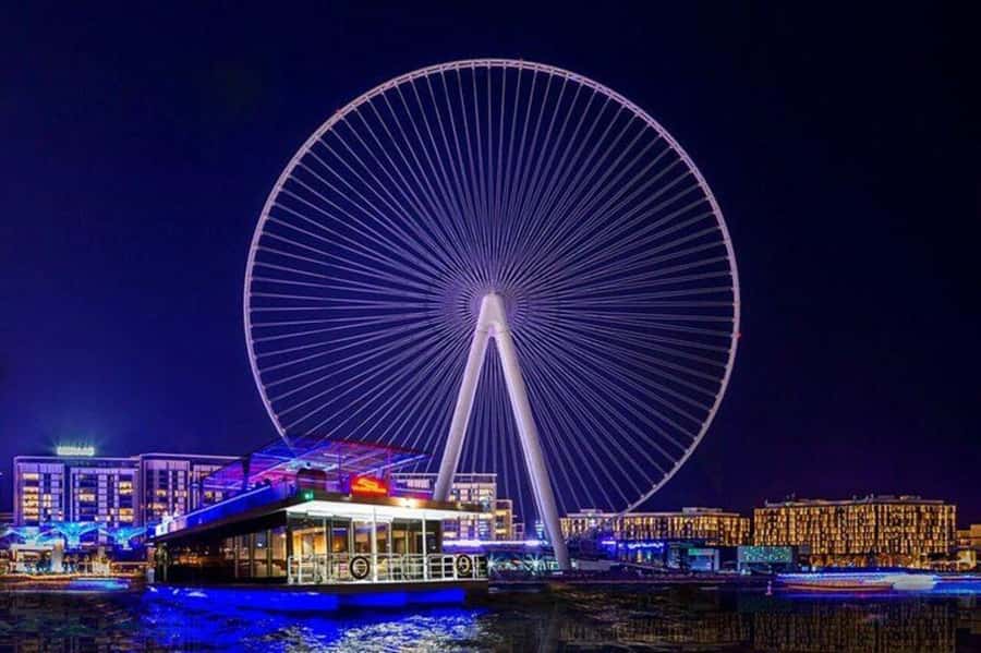 Dubai: Nighttime Guided City Tour by Van & Blue Water Island - Burj Al Arab from the coast