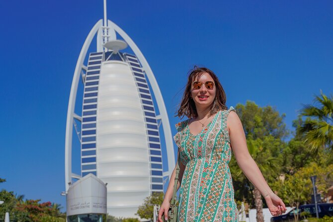 Dubai Old and Modern City Tour with Blue Mosque Visit - Burj Al Arab views from Jumeirah Beach