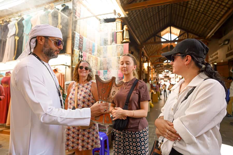 Dubai: Old Town, Street Food, Creek, Souks, & Emirati House - Bur Dubai Souk and the first food tasting
