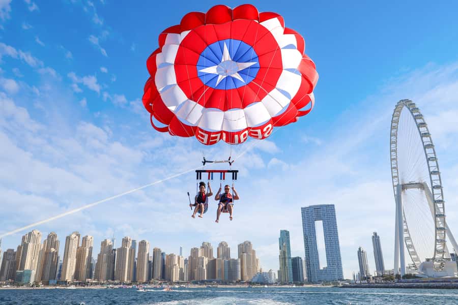 Dubai: Palm View and JBR View Parasailing Experience - Flying above Dubai Marina instead of sitting in traffic