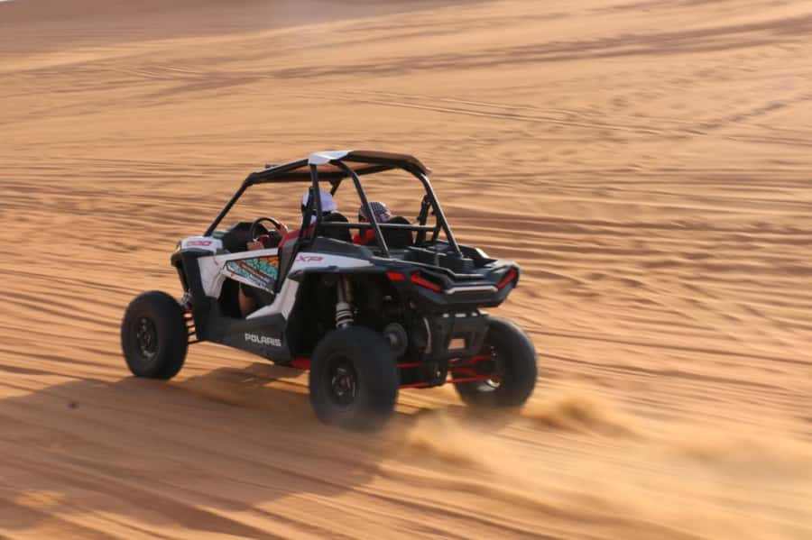 Dubai: Polaris RZR 1000 CC dune buggy - Sandboarding on the sandy waves