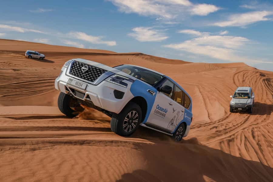 Dubai: Premium Safari, Camel Ride & Al Khayma Camp 3-Buffets - From your hotel to Dubai’s red dunes