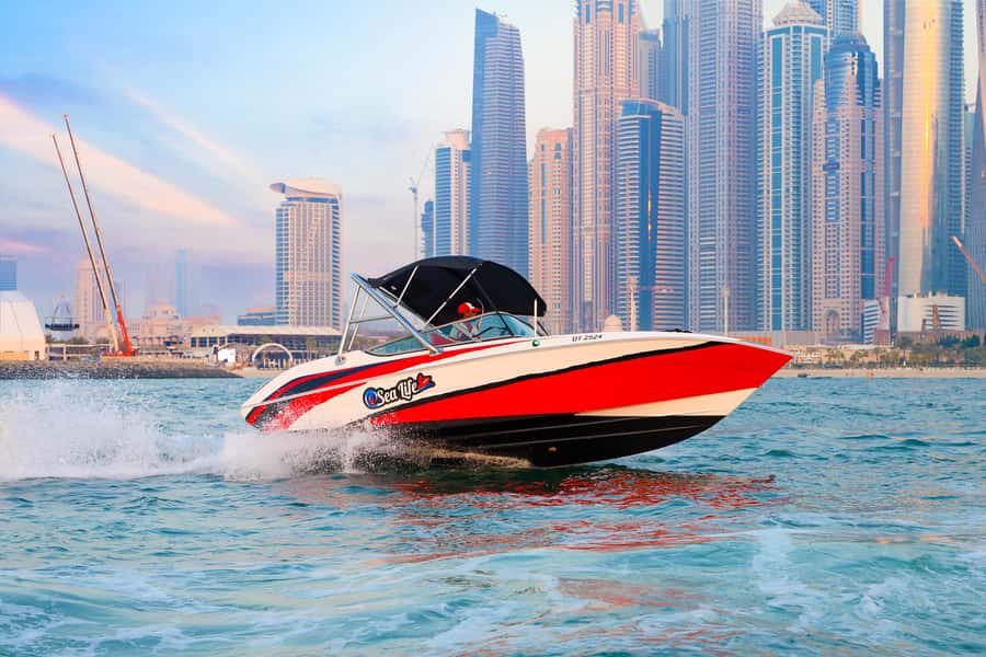 Dubai: Private Boat Tour - JBR/Burj Al Arab/Atlantis options - Palm Jumeirah, Burj Al Arab, and Atlantis