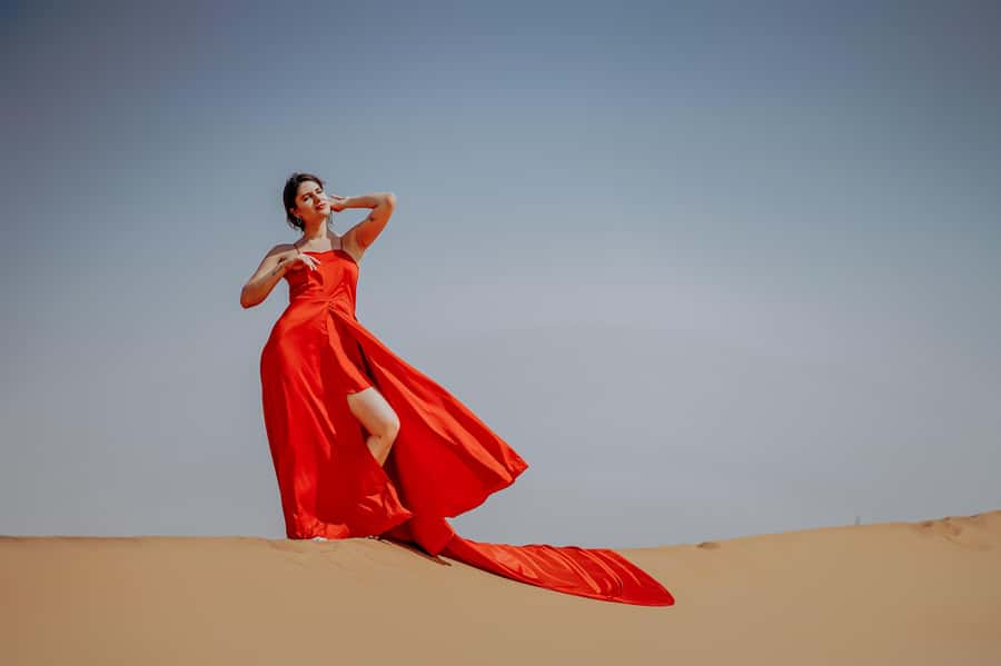 Dubai: Private Flying Dress Photography and Dune Drive Trip - FAQ