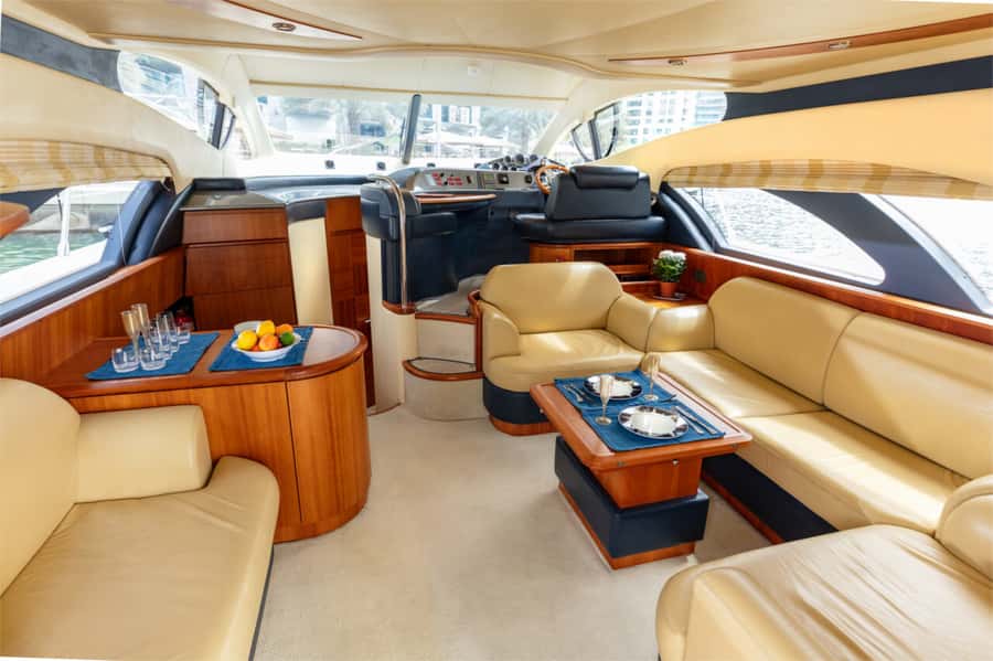 Dubai: Private Luxury Yacht Cruise for up to 20 People - Palm Jumeirah from the sea