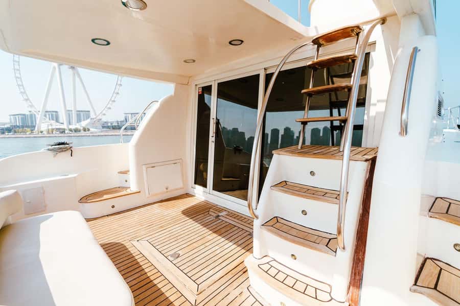 Dubai: Private Luxury Yacht Tour on a 50-Foot Yacht - Leaving Dubai Marina with a short safety briefing