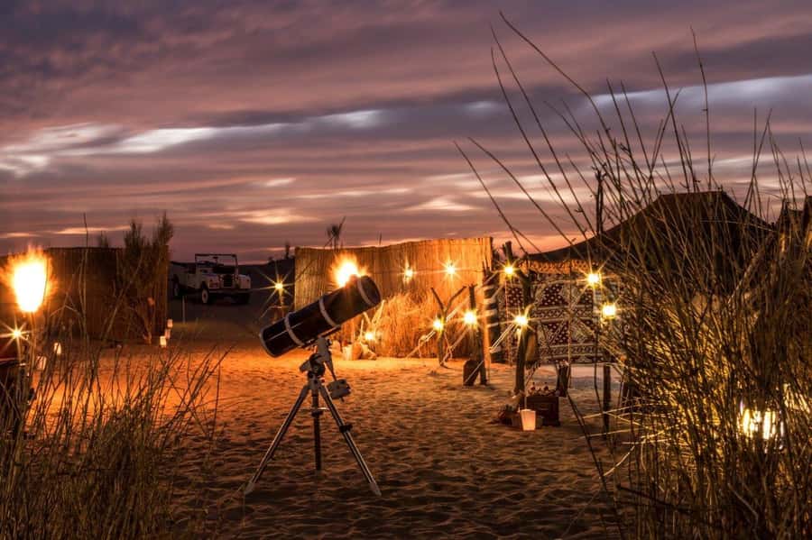 Dubai: Private Night Safari & Astronomy with 3-Course Dinner - From your Dubai hotel to the conservation reserve