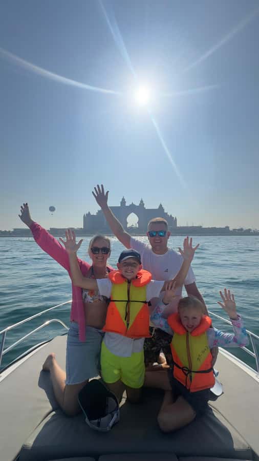 Dubai: Private Sea Escape Cruise - Swim, Tan & Sightsee - Leaving from Dubai Marina