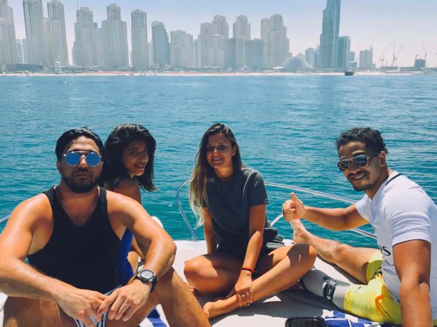 Dubai: Private Sea Escape Cruise - Swim, Tan & Sightsee - Dubai Marina, JBR, and Dubai Eye