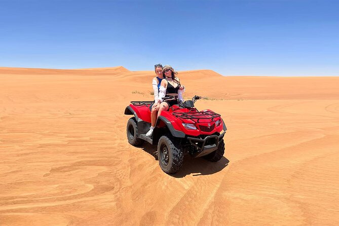 Dubai: Quad Bike Safari, Camels, & Camp with BBQ Dinner - The ride from Dubai to the Lahbab dunes