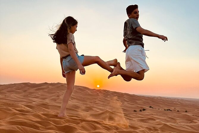 Dubai Red Dune Safari with Bedouin BBQ Dinner & Hotel Transfers - The sunset stop at Lahbab