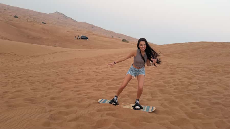 Dubai: Red Dunes Evening Quad Bike, Dune Blast with BBQ - Pickup and the ride to the red dunes