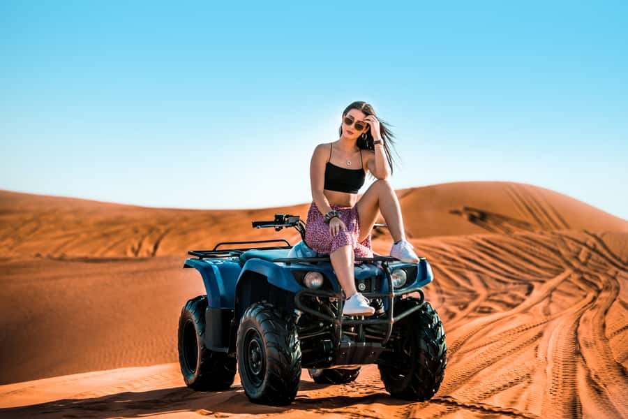 Dubai: Red Dunes Quad Bike, Dune Buggy, Camel & Refreshments - The camel ride and the slower side of the desert