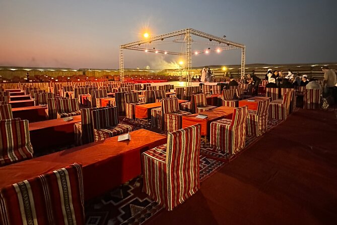 Dubai: Red Dunes, Sandsurf, Camel Ride, BBQ Dinner at Desert Camp - A very short camel ride