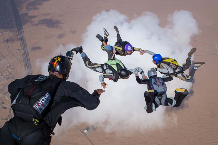 Dubai: Skydive at The Palm with Photos, Video & Yacht Tour - The briefing, harness, and safety checks