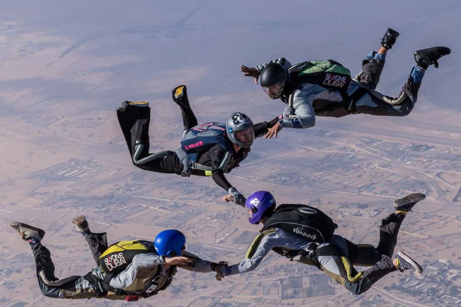 Dubai: Skydive at The Palm with Photos, Video & Yacht Tour - Sixty seconds of freefall over The Palm
