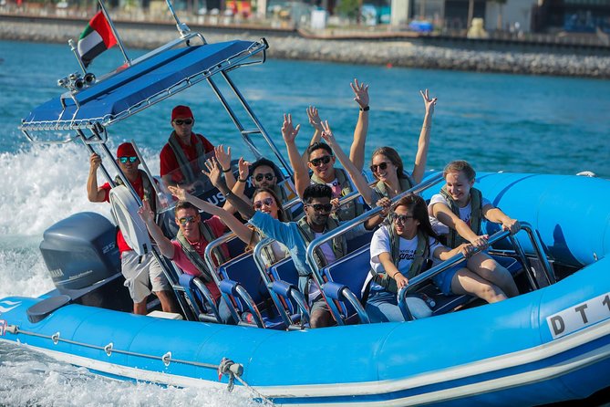 Dubai Speedboat Tour, Marina, Atlantis, Palm & Burj Al Arab - The Burj Al Arab photo stop