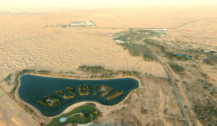 Dubai: Sunrise Balloon Flight with Camel Ride & Breakfast - Sunrise above the Dubai Desert Conservation Reserve