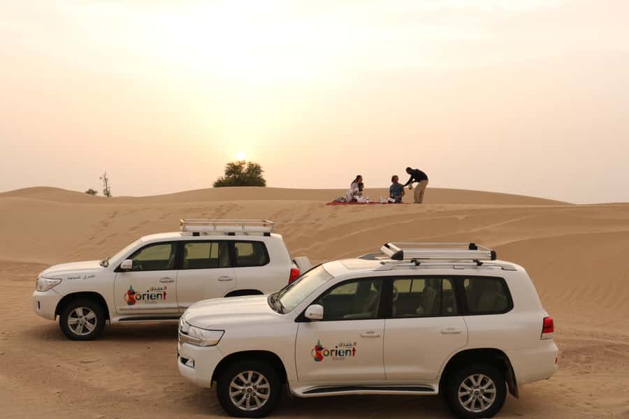 Dubai: Sunrise Desert Jeep Safari with Wildlife Experience - Sandboarding and the climb back up