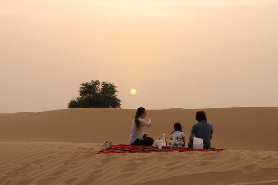 Dubai: Sunrise Desert Jeep Safari with Wildlife Experience - Arabic coffee, dates, and the sunrise stop