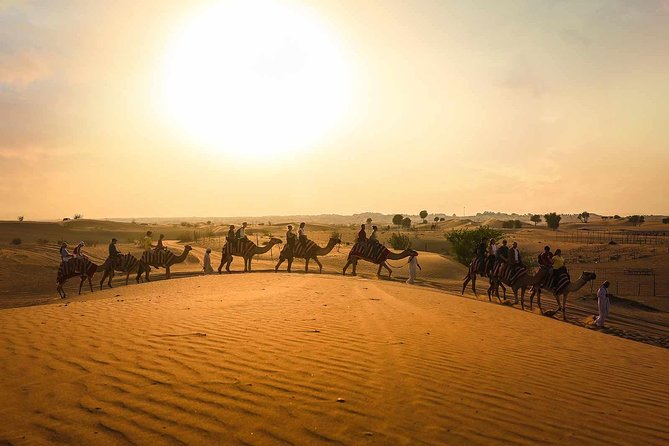 Dubai: Sunset Camel Trek, Al Khayma Camp, Stargazing & BBQ - From Dubai streets to open desert in 50 minutes