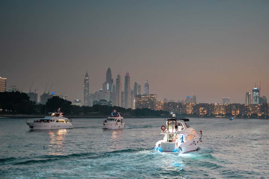 Dubai: Sunset & Night Cruise with Bites and Drinks - JBR and the coast beyond the marina