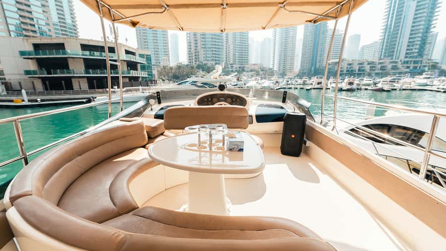 Dubai: Sunset & Night Cruise with Bites and Drinks - Atlantis and Burj Al Arab photo stops