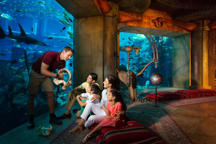 Dubai: The Lost Chambers Aquarium Atlantis Diving Experience - Swimming through an aquarium built as a lost city