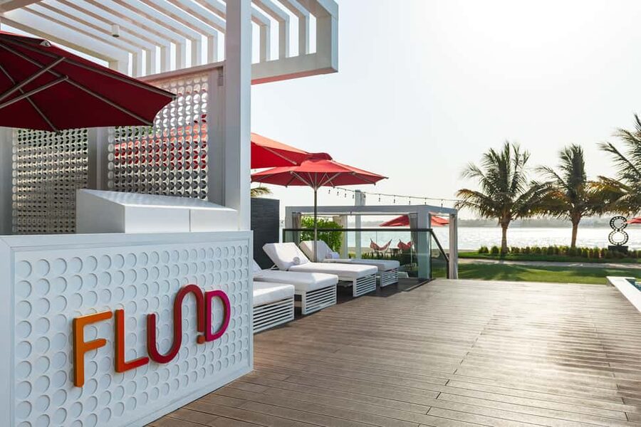 Dubai: The Palm 3-Course Set Menu Meal and Beach Club Access - The two-minute walk to Fluid Beach Club
