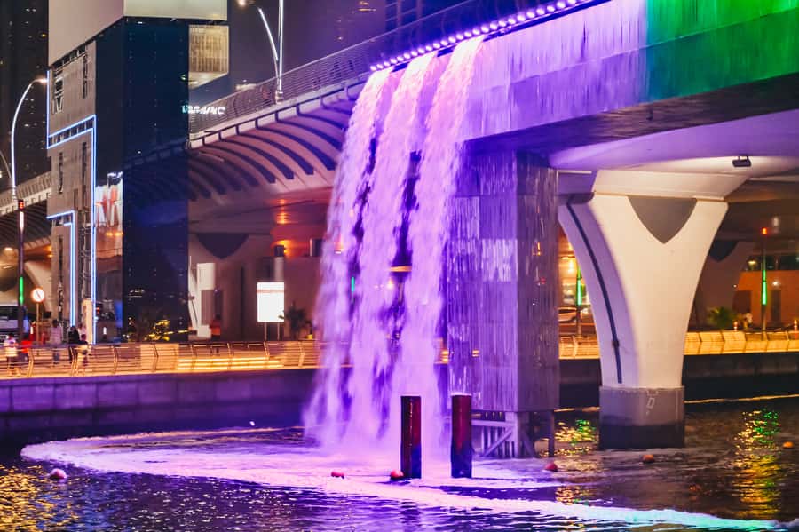 Dubai: Water Canal Cruise and La Perle Show with Dinner - The short handoff to La Perle