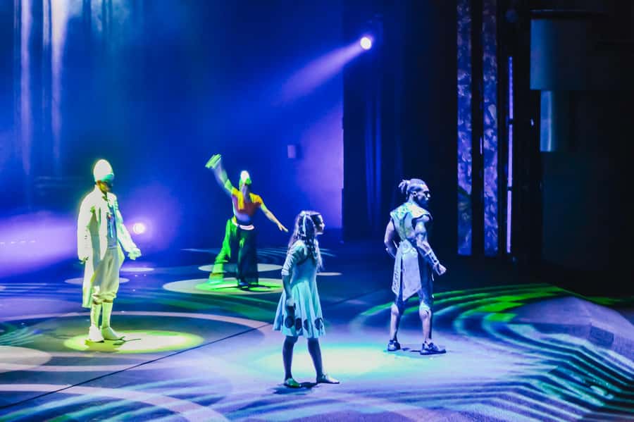 Dubai: Water Canal Cruise and La Perle Show with Dinner - Dubai at night from the canal