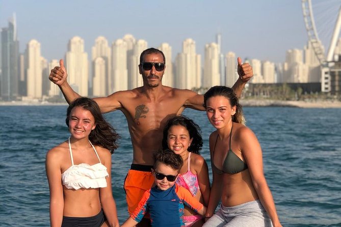 Dubai Yacht Sea escape Cruise, Swim, Tan & Sightsee! - The swimming stop changes the pace