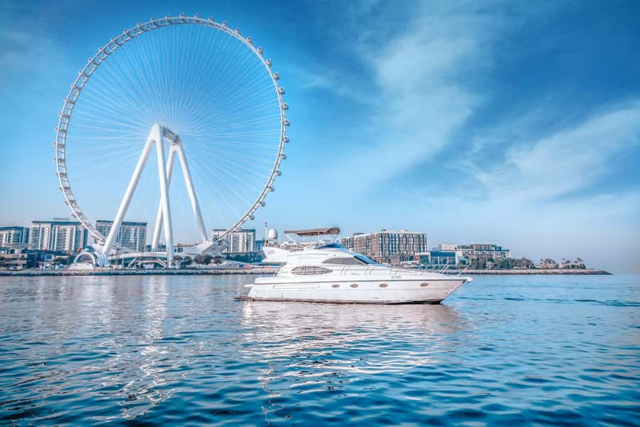 Dubai Yacht Tour - Boat Trip upto 12 guests Private event - Families, swimming, and accessibility