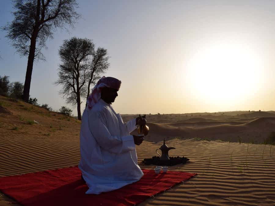 Evening Desert Dune Bashing by 4<em>4 Vehicle – Why This Ras Al Khaimah Safari Works So Well’ /></p>
<p><p>This is a classic UAE desert evening, but it packs the main pieces into a tidy four-hour outing. You are not paying only for a 4×4 ride. The fee also covers transport from your Ras Al Khaimah hotel, a desert camp, food, drinks, several activities, and stage entertainment.</p>
</p>
<p><p>At $49 per person, that bundle gives the tour strong value. You would need to arrange several separate experiences to match it: a desert drive, camel ride, dinner, cultural activities, and evening shows. The trade-off is that this is a group experience with a set program, not a private desert trip built around your own pace.</p>
</p>
<p><p>The high rating reflects the parts that matter most on an evening outing: reliable pickup, friendly drivers, safe but exciting driving, plenty of food, and a well-organized camp. Names such as Isaac, Moustafa, and Casserole appear in the praise for the staff, though your own driver and camp team may be different.</p>
</p>
<div class="twil" style="margin: 20px 0; padding: 15px 0;"><p>More Desert Safaris in the Middle East:</p><ul style="margin: 10px 0; padding-left: 0; list-style: none;"><li style="margin: 0 0 12px 0; padding: 0 0 12px 0; border-bottom: 1px solid #DEE5F3; line-height: 1.4;"><a href="https://middleeasttravelguide.com/dubai-desert-safari-quad-bike-camel-ride-al-khayma-camp/">Dubai: Desert Safari, Quad Bike, Camel Ride & Al Khayma Camp</a><br><span style="font-size: 0.82em; color: #555;"><span style="color: #F5A312;">★</span> 4.9 &nbsp;&middot;&nbsp; 68,962 reviews</span></li><li style="margin: 0 0 12px 0; padding: 0 0 12px 0; border-bottom: 1px solid #DEE5F3; line-height: 1.4;"><a href="https://middleeasttravelguide.com/dubai-desert-safari-quad-bike-camel-ride-and-sandboarding/">Dubai: Desert Safari, Quad Bike, Camel Ride and Sandboarding</a><br><span style="font-size: 0.82em; color: #555;"><span style="color: #F5A312;">★</span> 4.9 &nbsp;&middot;&nbsp; 43,505 reviews</span></li><li style="margin: 0; padding: 0; border-bottom: none; line-height: 1.4;"><a href="https://middleeasttravelguide.com/dubai-red-dune-safari-quad-bike-camel-ride-bbq-dinner/">Dubai: Red Dune Safari, Quad Bike, Camel Ride, BBQ Dinner</a><br><span style="font-size: 0.82em; color: #555;"><span style="color: #F5A312;">★</span> 4.9 &nbsp;&middot;&nbsp; 32,185 reviews</span></li></ul></div><h2>Pickup From Ras Al Khaimah and the 45-Minute Ride Out</h2>
<p><img width="900" height="675" decoding="async" src=