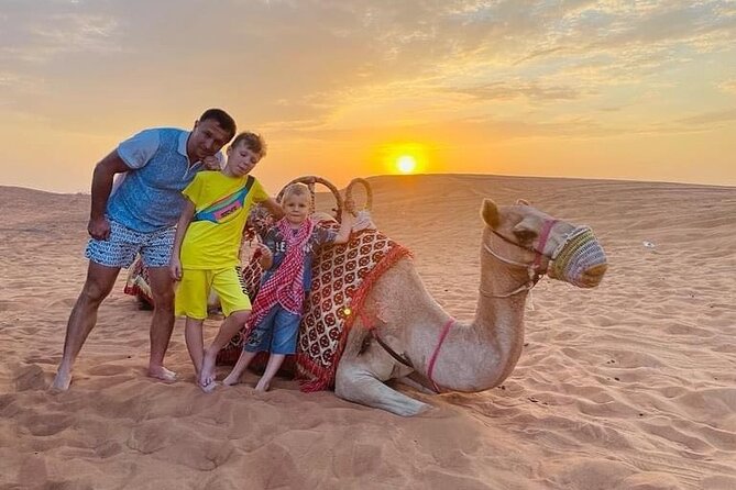 Evening Desert Safari & BBQ With Live Shows,Camel Ride,Falcon pic - Lahbab’s red dunes and 40-minute dune drive