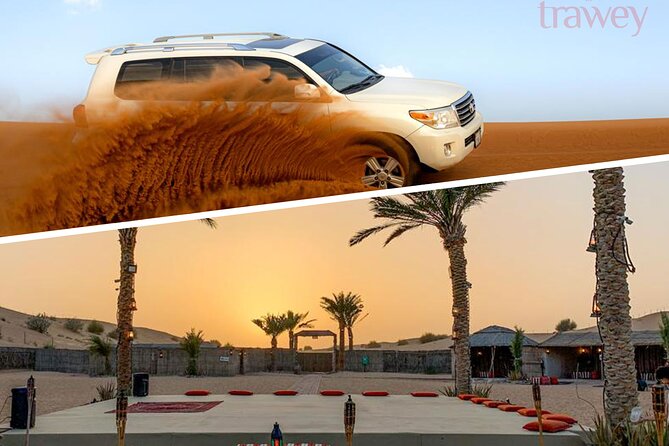 Evening Desert Safari in Dubai, Sandboard & BBQ Dinner - From Dubai’s towers to Lahbab’s red dunes