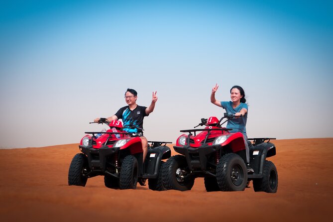 Evening Quad Bike, Desert Safari in Dubai , BBQ Dinner and Shows - Lahbab and the red dunes beyond Dubai