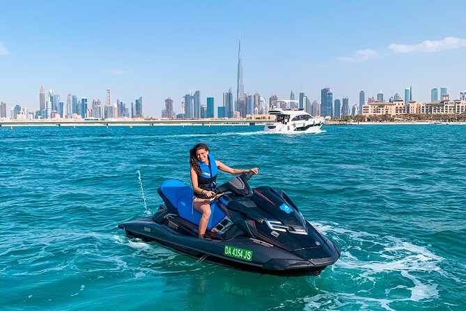 Fastest Jet Ski with Dubai Skyline, Burj Al Arab Views and Juice - From Fishing Harbor 1 to the open water