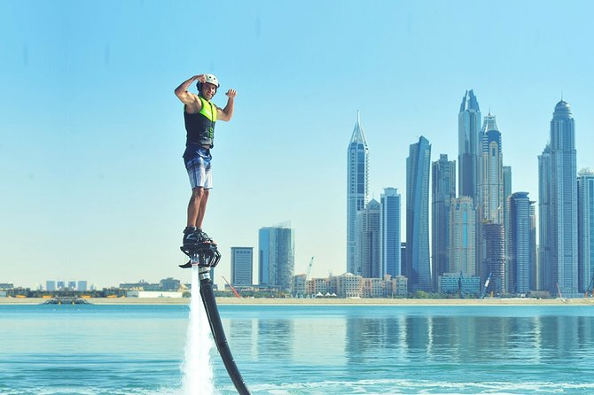 Flyboard Activity in Dubai - Flying above the water at Palm Jumeirah