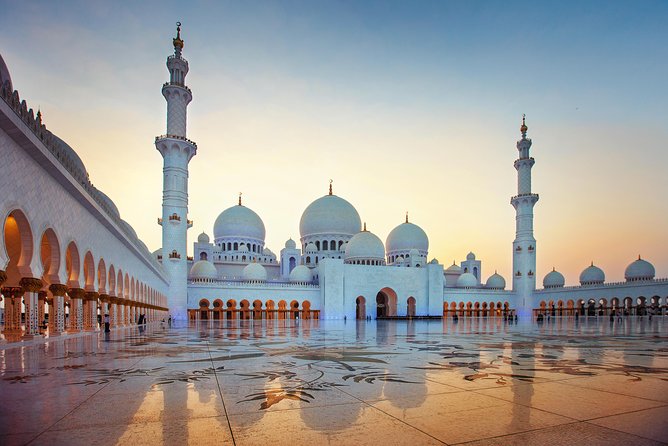 From Abu Dhabi: Sheikh Zayed Mosque, Royal Palace & Etihad Tower - The Corniche, Emirates Palace, and the city’s grand waterfront