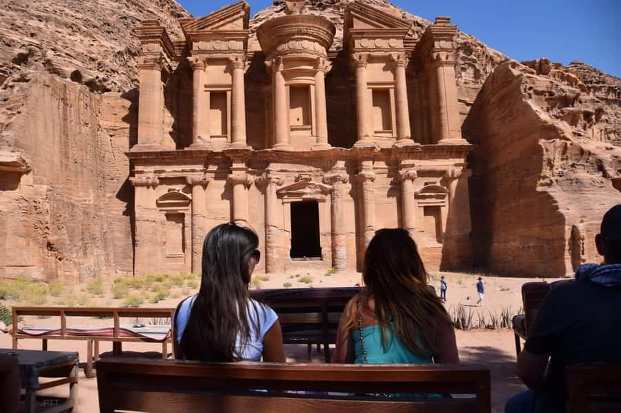 From Amman: Private Day Trip to Petra with Pickup - The climb to the Monastery