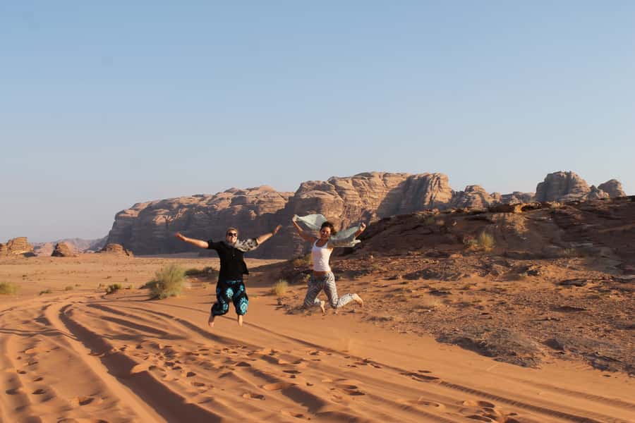 From Aqaba: Jeep Tour to Wadi Rum Desert - The road from Aqaba to the Valley of the Moon