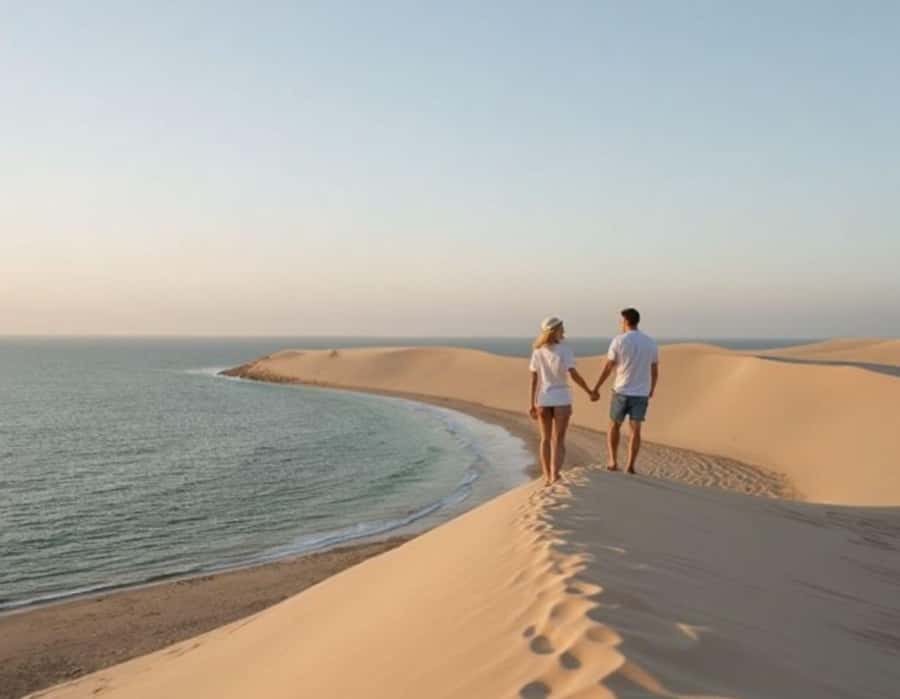 From Doha: Inland Sea Desert Safari with All Activities - Dune bashing in a 4x4 Land Cruiser