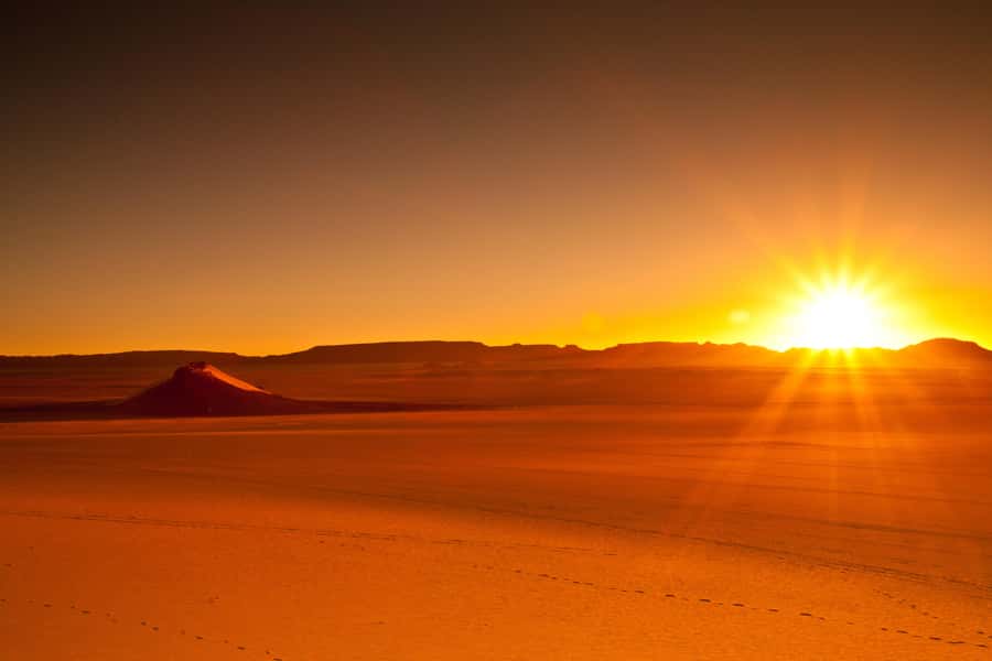 From Doha: Sunrise or Sunset Safari with Sand Boarding - Sunrise or sunset at the Inland Sea