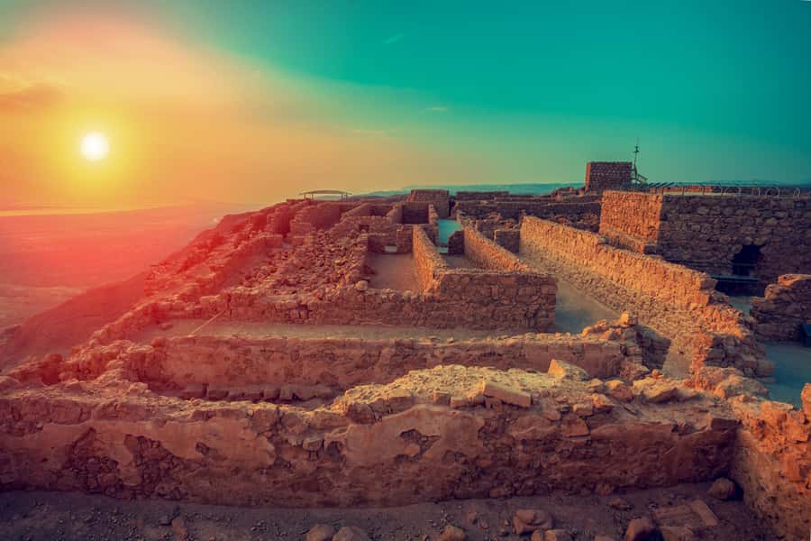 From Jerusalem: Masada&Dead Sea Tour INCLUDING ENTRANCE FEES - Masada by cable car, from Herod to the Roman siege