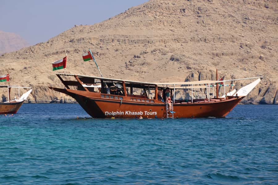 From Khasab: Fjords of Musandam Dhow Cruise & Buffet Lunch - Khor Shem, Qanaha, and Maqlab by sea