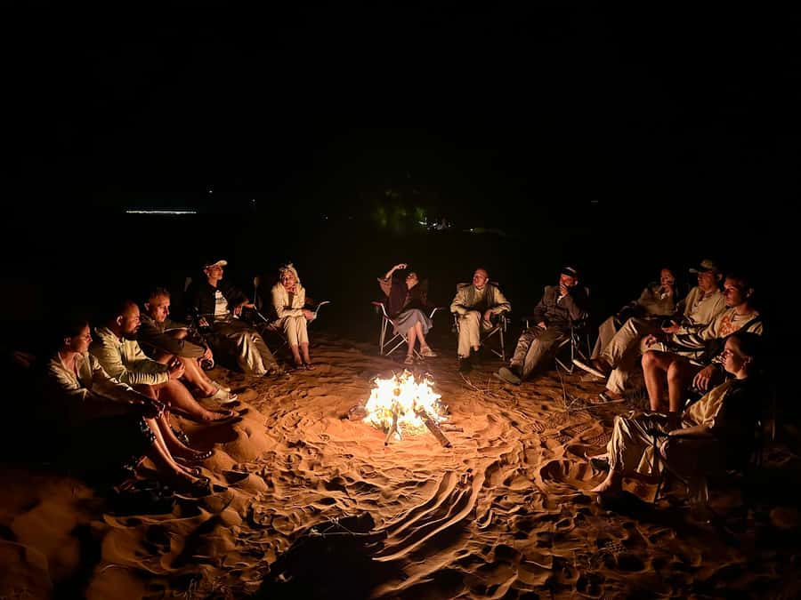 From Muscat: Desert Overnight and Wadi Bani Khalid - Dinner beneath the stars and a quiet desert morning