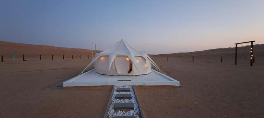 From Muscat: Guided Overnight Desert Camp Tour - Day two at Wadi Bani Khalid